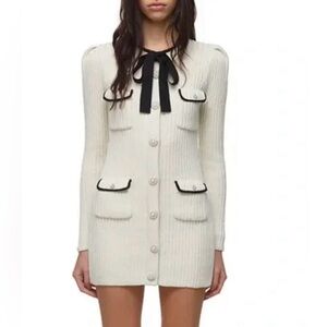 Self-Portrait Self Portrait Knit Button Dress